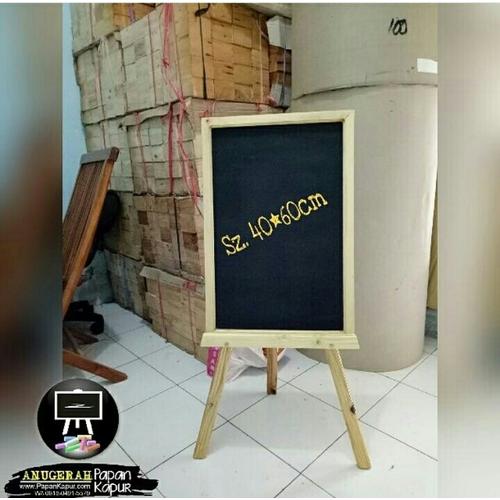 Foto Produk Murah.. Papan Tulis Kapur Dekorasi Wedding 40x60 Stand 80 dari Anugerah Sarana Abadi CV
