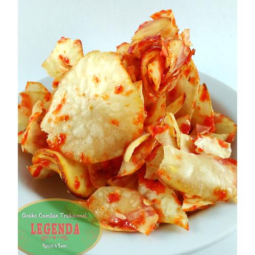 Foto Produk Keripik / Kripik Singkong Pedas Lengket 250gr dari Legenda Snack