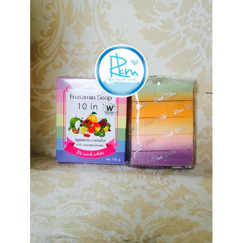Foto Produk Sabun Pemutih Badan Fruitamin Soap 10 in 1 Wink White Asli Original dari DIVAKAILA