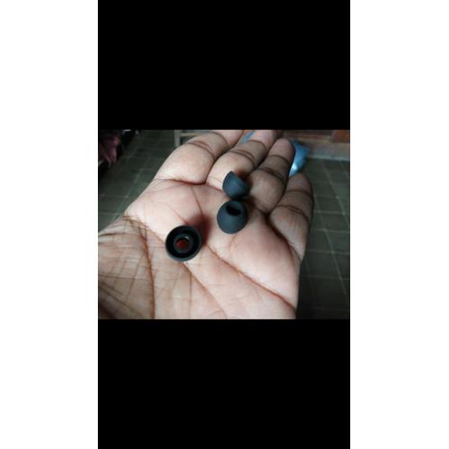 Foto Produk Earbuds silicon earphone karet busa beli 1SET BONUS 1SET WARNA HITAM dari hasanjaya
