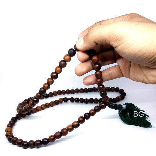 Foto Produk Tasbih Gaharu Kalimantan 99 Bulat 6/8/10/12mm ASLI ORIGINAL - 6 mm dari Bungas Gemstone