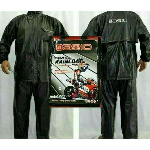 Foto Produk Jas Hujan AXIO karet / pvc rubber original anti bocor - XL navy dari Moorinaga