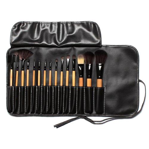 Foto Produk Set Kuas Make Up Profesional 15 PCS MakeUp Brush Pouch - 15PCS WOODEN dari Toko Modem Musbiz