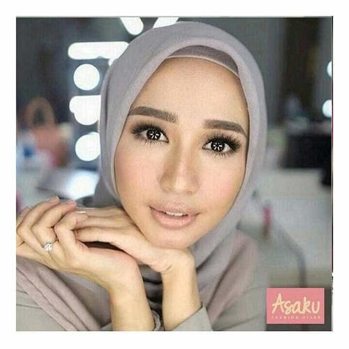 Foto Produk Jilbab segiempat double hycon/hijab segiempat rawis polos RAWIS SQUARE dari Ararya-grosir