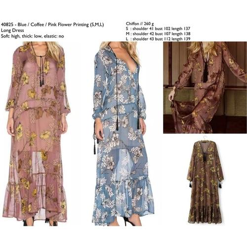 Jual ERCIL Blue-Coffee-Pink Flower 