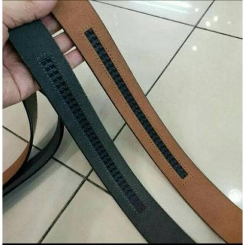 Foto Produk tali gesper pria ikat pinggang cowok kulit asli 100% import dari feliceshop88