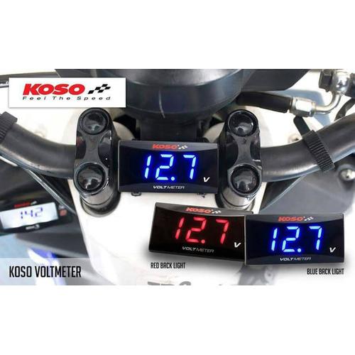 Foto Produk Volt Meter / voltmeter Koso Super Slim Style untuk motor / mobil dari Jakarta e-shop