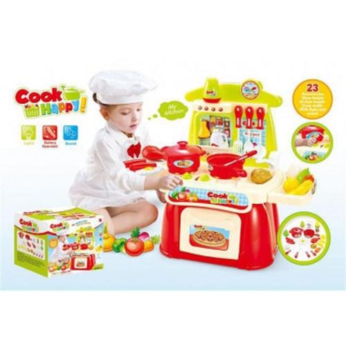 Foto Produk Cook Happy Kitchen Playset Pink 889-31 - Mainan Masak-Masakan Besar dari kalarta shop