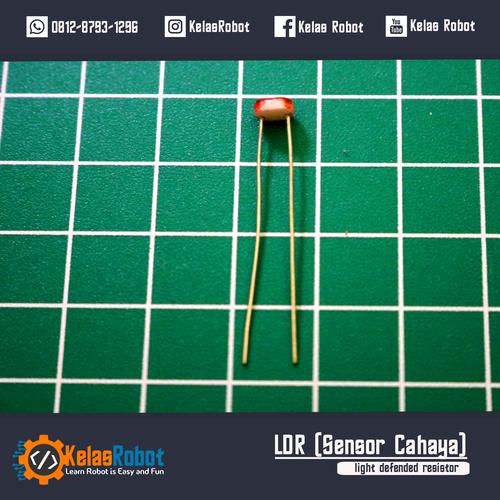 Gambar Sensor Cahaya LDR 5MM 5539 Resistor dari Kelas Robot undefined Tokopedia
