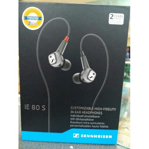 G SENNHEISER ゼンハイザー IE80S イヤホン ブラック 黒 ゼンハイザー
