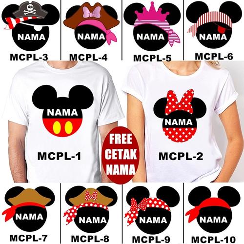Foto Produk Kaos / Baju MICKEY MINNIE COUPLE DEWASA BANYAK MOTIF (FREE NAMA) dari KaosEry