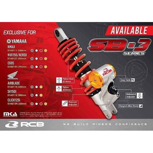 Jual New shock tabung rcb sb3 aerox155 shockbreaker aerox sb3 aerox 155