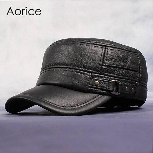 Jual Topi Petak Persegi Kulit Pria Cap 