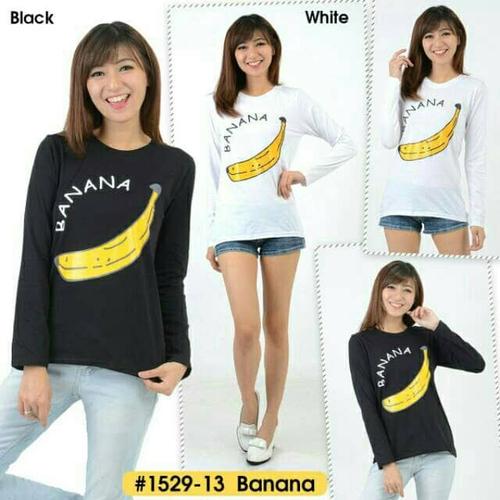 Foto Produk BAJU KAOS TUMBLR TEE LENGAN PANJANG BANANA dari Gaze Fashion