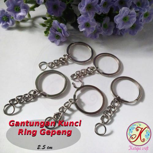 Foto Produk Ring Gantungan Kunci Gepeng lusinan dari Kutique Craft