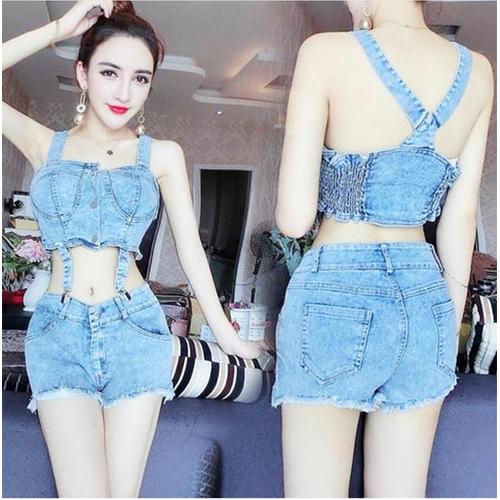 Jual JES-PS0376 bustier top hotpants 