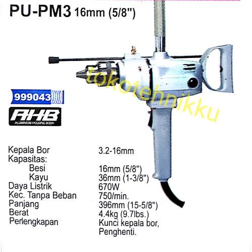 Jual Mesin Bor / Drill Hitachi - PUPM3 