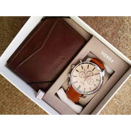 Jual Jam Fossil Men Watch Brown Leather 