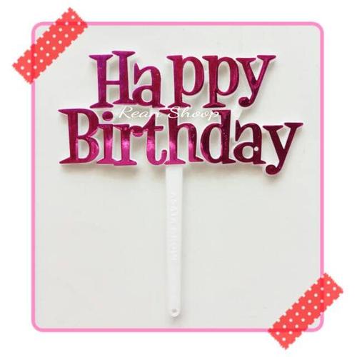 Foto Produk Topper toper hiasan cake happy birthday kue ulang tahun akrilik dari reanolshoop