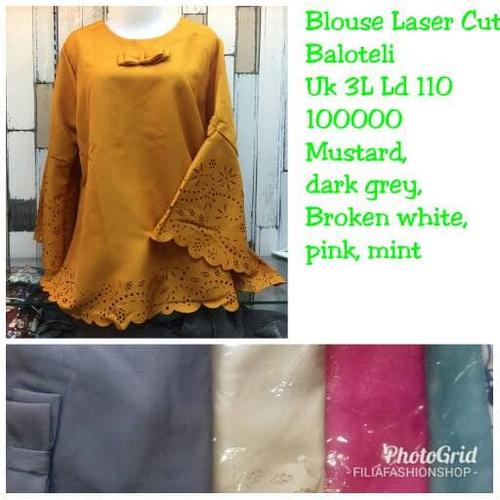 Foto Produk BLOUSE JUMBO BIGSIZE XXL XL KUNING PINK ABU PUTIH HIJAU dari filiafashionshop