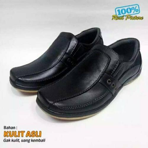 Foto Produk sepatu casual santai pantofel vantovel fantofel pria kulit asli dari al baroka