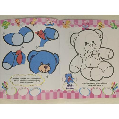 Foto Produk Buku Aktivitas Gunting Tempel Mewarnai - Buku Anak Kreatif - KENDARAAN dari Kinantikomik