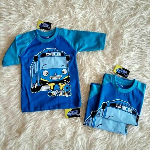 Kaos Anak Karakter Reglan Tayo Biru AFK 