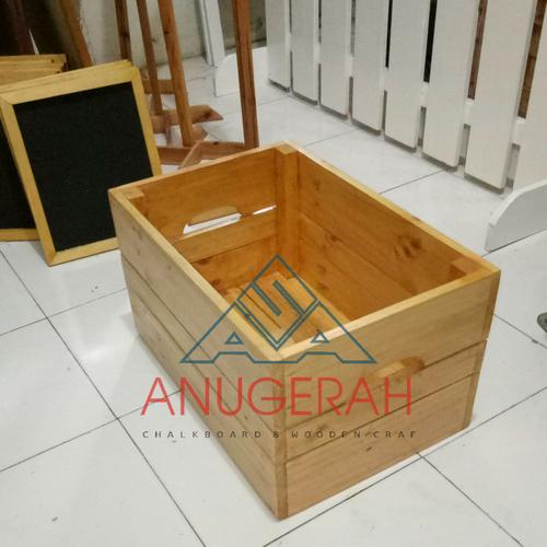 Promo Wooden crate, kotak kayu wooden box peti kayu jati belanda