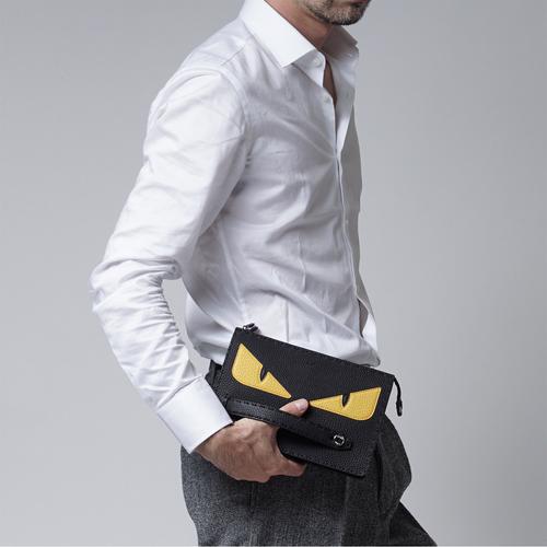 PO Dp 50 Fendi men clutch monster yellow eyes di Miss. Socialite Tokopedia