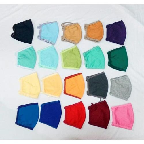 Foto Produk (Diskon) Masker Murah Katun Warna Dewasa Bisa Hijaber dari TOKO DIsaya