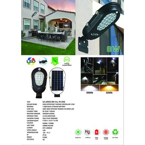 Foto Produk PJU Solar 8 Watt All in One/Integrated dari Multi Daya