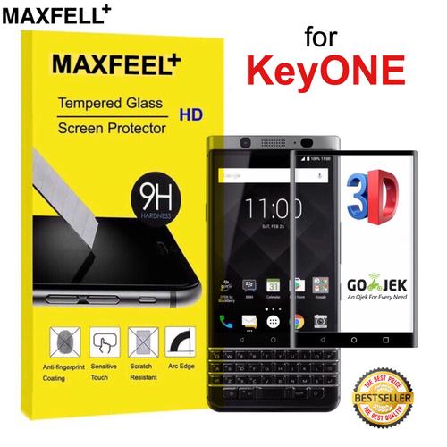 Gambar MAXFEEL Tempered Glass 3D Blackberry KeyONE BB KeyONE Premium Glass Tempered Glass Layar Anti Gores Kaca dari J Original Store undefined Tokopedia
