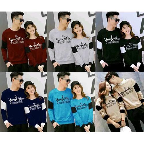 Foto Produk kaos couple together lengan panjang - baju pasangan together dari Grosir Baju Couple :)