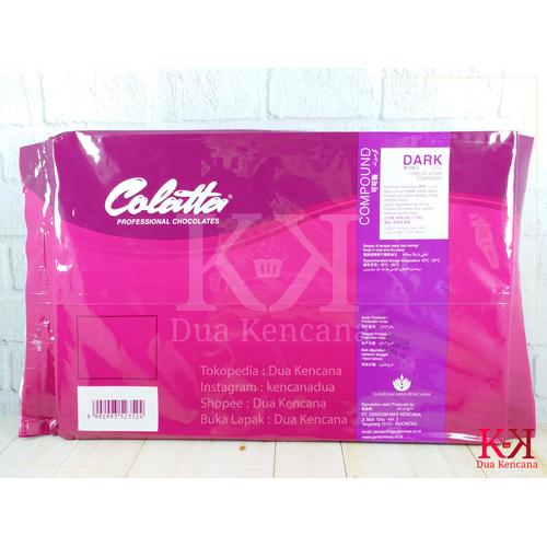 Foto Produk Colatta Dark Compound 1 KG Coklat Hitam Compound Chocolate Collata dari Dua Kencana