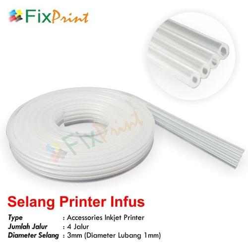 Foto Produk Selang CISS Infus 4 Jalur Meteran dari FixPrint Store