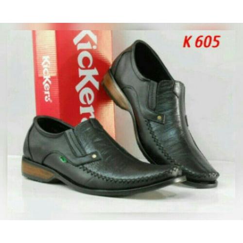 Foto Produk sepatu casual pantofel kerja kantor kickers pria kulit asli K605 dari DAYAT SPORT