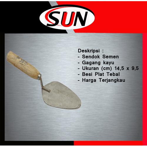 Jual Sendok Semen tanah taman kecil Lancip gagang Kayu