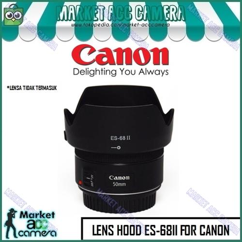 Foto Produk LENSHOOD/LENS HOOD ES-68II for CANON EF 50mm f/1.8 STM Lens dari Market ACC Camera