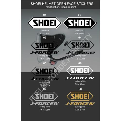 Foto Produk Sticker Logo Helm Shoei Halface J Force J Cruise KYT Kyoto INK AGV dari Fuel