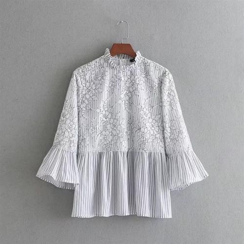 BLOUSE LACE RUFFLE 
