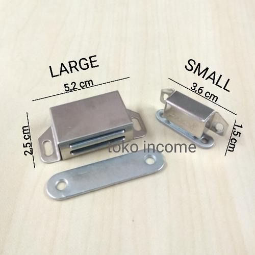 Foto Produk Magnet Kotak Pintu Lemari Small / Door Stoper Stainless Steel dari Toko Income