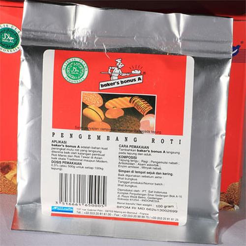 Foto Produk Baker bonus A 100gr / pengembang / peningkat mutu roti dari fey's baking club