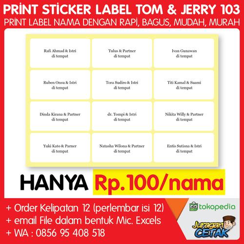 print sticker harga