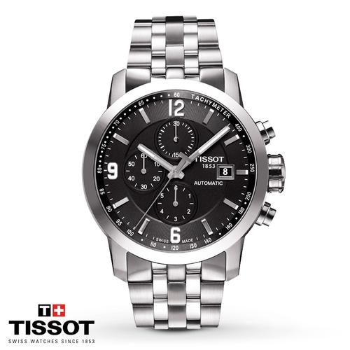 Jual Tissot PRC 200 Automatic Chronograph Black Dial T0554271105700 -  Jakarta Barat - Oristuffid | Tokopedia
