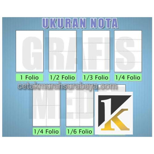 Jual Cetak Nota 2 Rangkap 1 Warna Carbonless Tanpa Karbon Kota Surabaya Karunia Print Tokopedia
