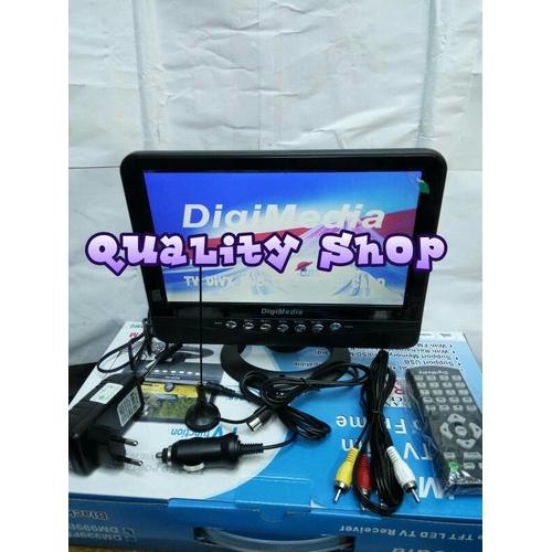 Foto Produk (Diskon) TV LED DIGIMEDIA 9,5 inch usb movie plus baterai charger dari kiki markete