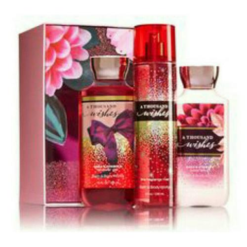 Gambar Bath & Body Works BBW A THOUSAND WISHES Fragrance Gift Set of 3 dari CLshop2017 Jakarta Selatan Tokopedia