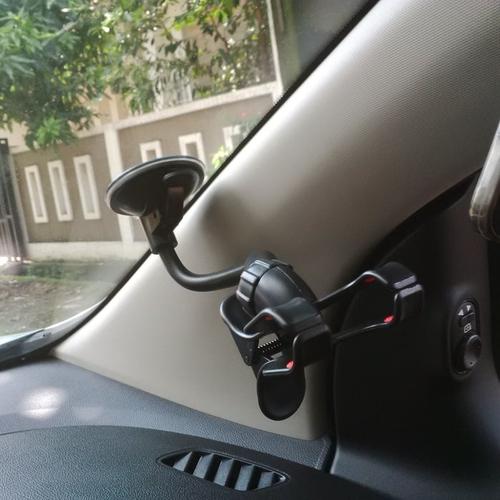 Gambar Car Phone Holder (Model jepit, muat hp uk kecil hingga hp max 6 INCH dari Tukura Kota Depok Tokopedia
