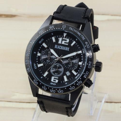 Foto Produk JAM TANGAN PRIA ADVENTURE JAM TANGAN BLACKHAWK CHRONOGRAPH HITAM MURAH dari waw03