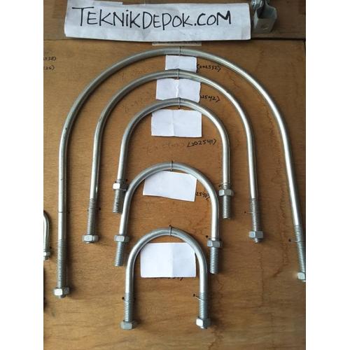 Jual u bolt 12 inch baut u 12 inch tinggi 15 inch x lebar 14 inch